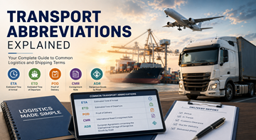 Manager de transport care analizează abrevieri logistice și informații de tracking al expedițiilor într-un birou logistic modern din Europa
